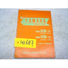 Parts-list Yamaha GT50 / 80