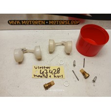 Vlotters, naalden, huisjes 2x carburateur Honda NT650V Deauville RC47 1998-2006