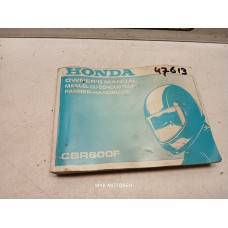 Instructieboekje Honda CBR600 F2